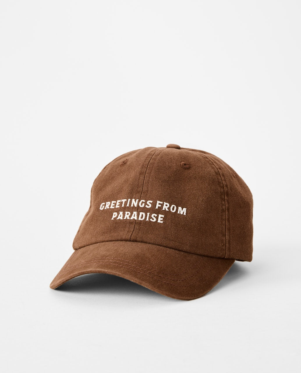 MIXED 6 PANEL CAP - brown