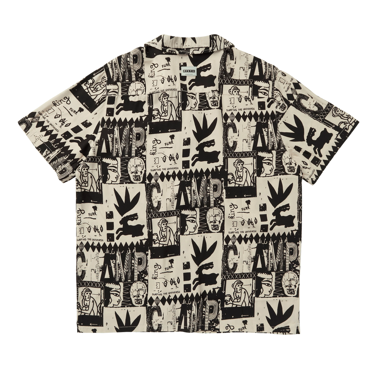 Monkey Shirt Mystic חולצת כפתורים קלה מודפסת