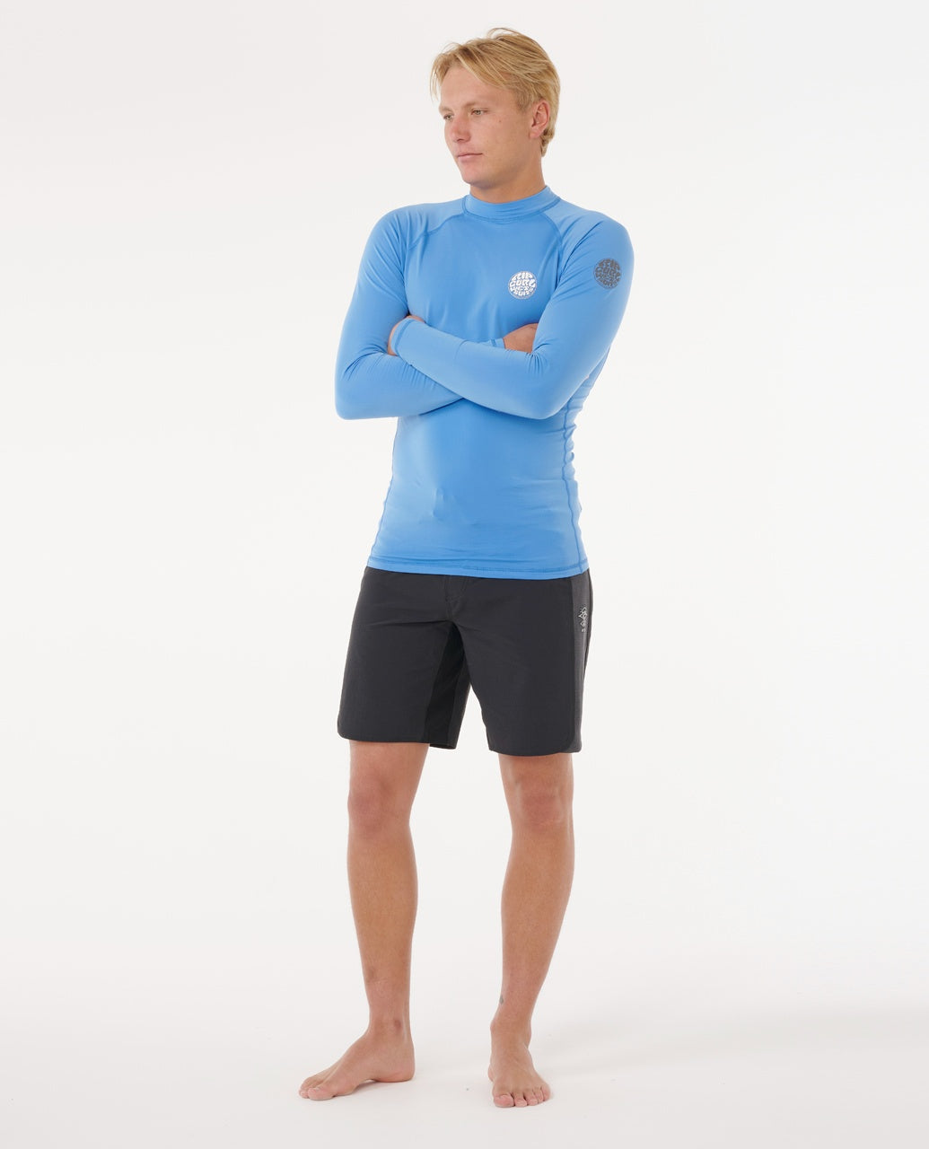 חולצת גלישה תרמית ארוכה לגברים – Icons UPF50+ Brushed Long Sleeve Rash Vest