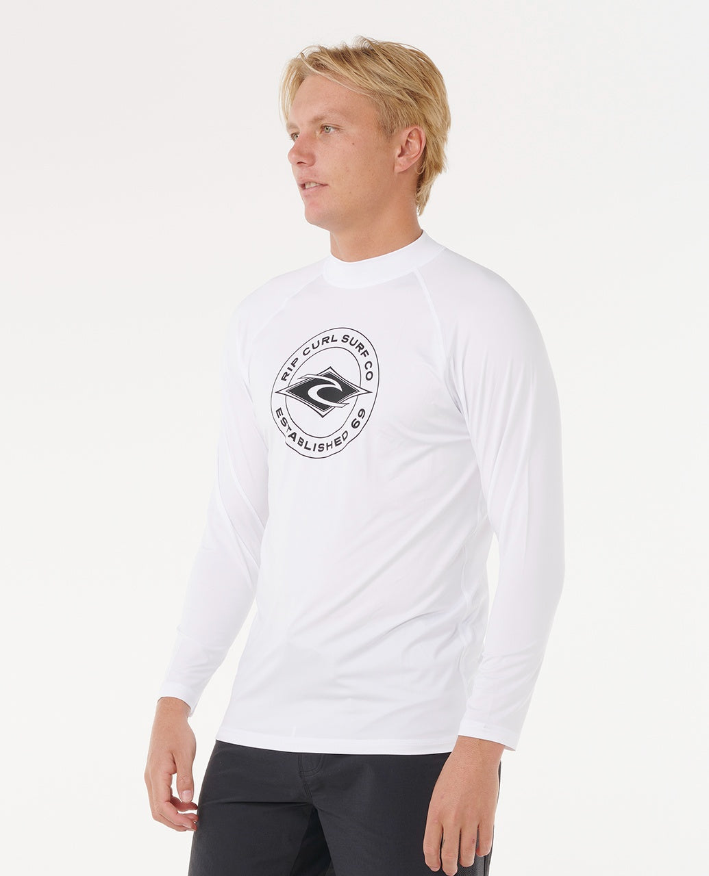 חולצת גלישה ארוכה לגברים – Stapler UPF Long Sleeve Rash Vest (White)