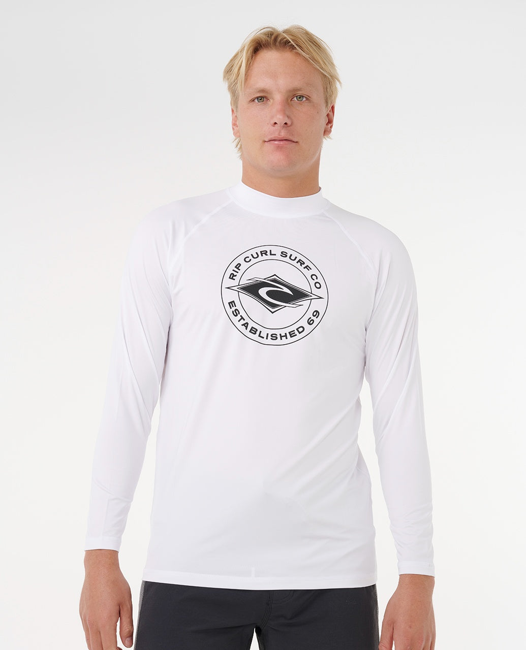 חולצת גלישה ארוכה לגברים – Stapler UPF Long Sleeve Rash Vest (White)