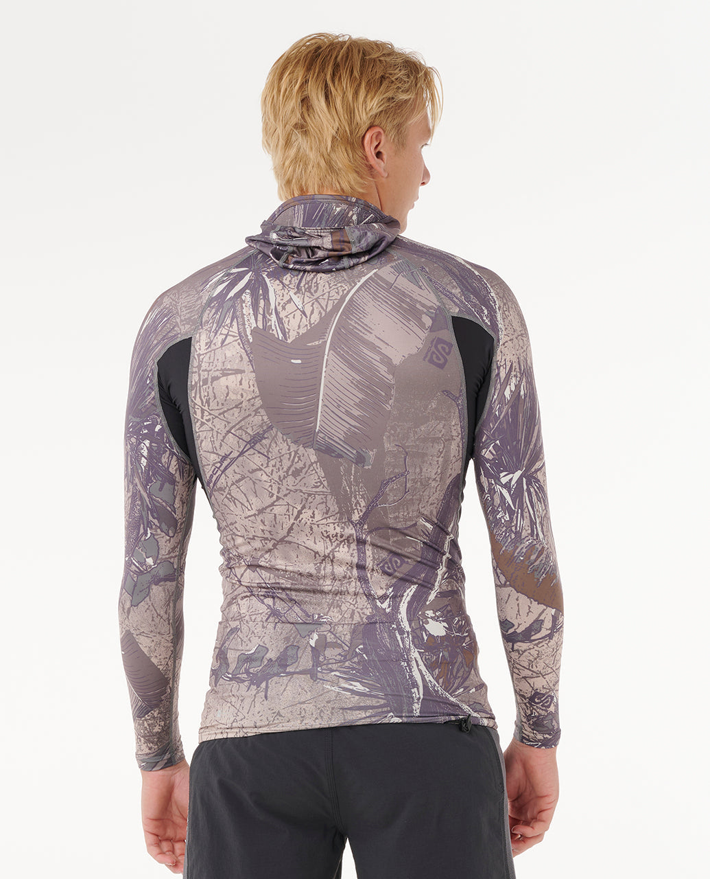 חולצת לייקרה ארוכה לגברים עם כובע – Search UPF50 Performance Hood Long Sleeve Rash Vest