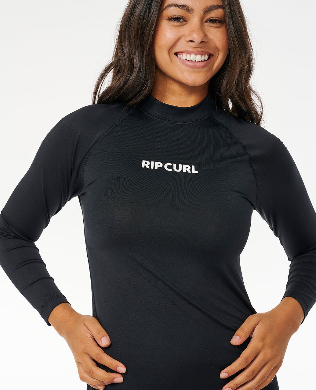 CLASSIC 2 SURF LS UPF RGUARD - black