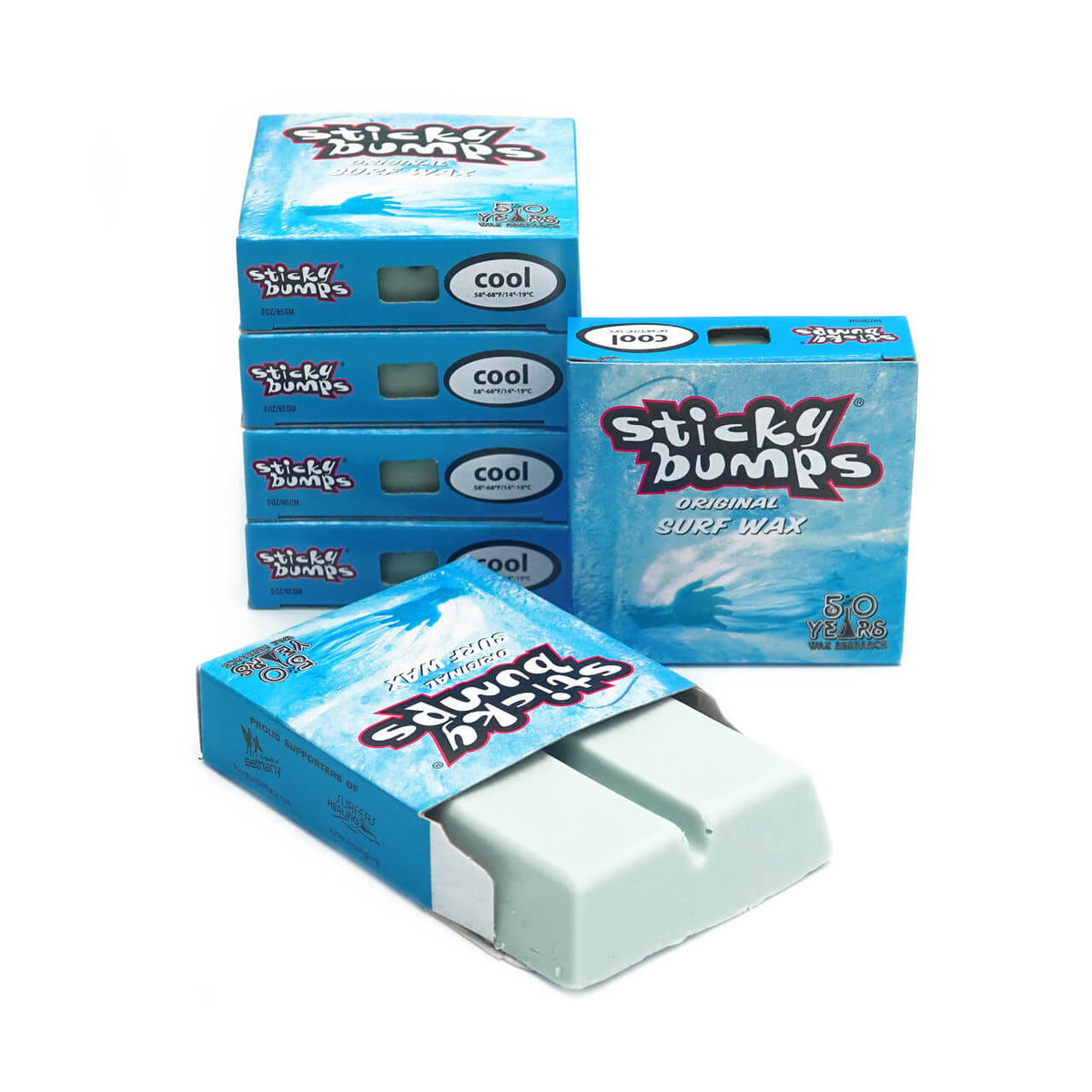 Sticky Bumps Original Cool Wax שעווה לגלשן לחורף image 0