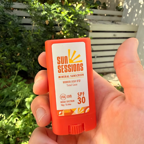 סטיק אבץ מינרלי להגנה מהשמש SunSessions Zinc Stick SPF30