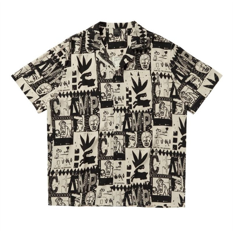 Monkey Shirt Mystic חולצת כפתורים קלה מודפסת