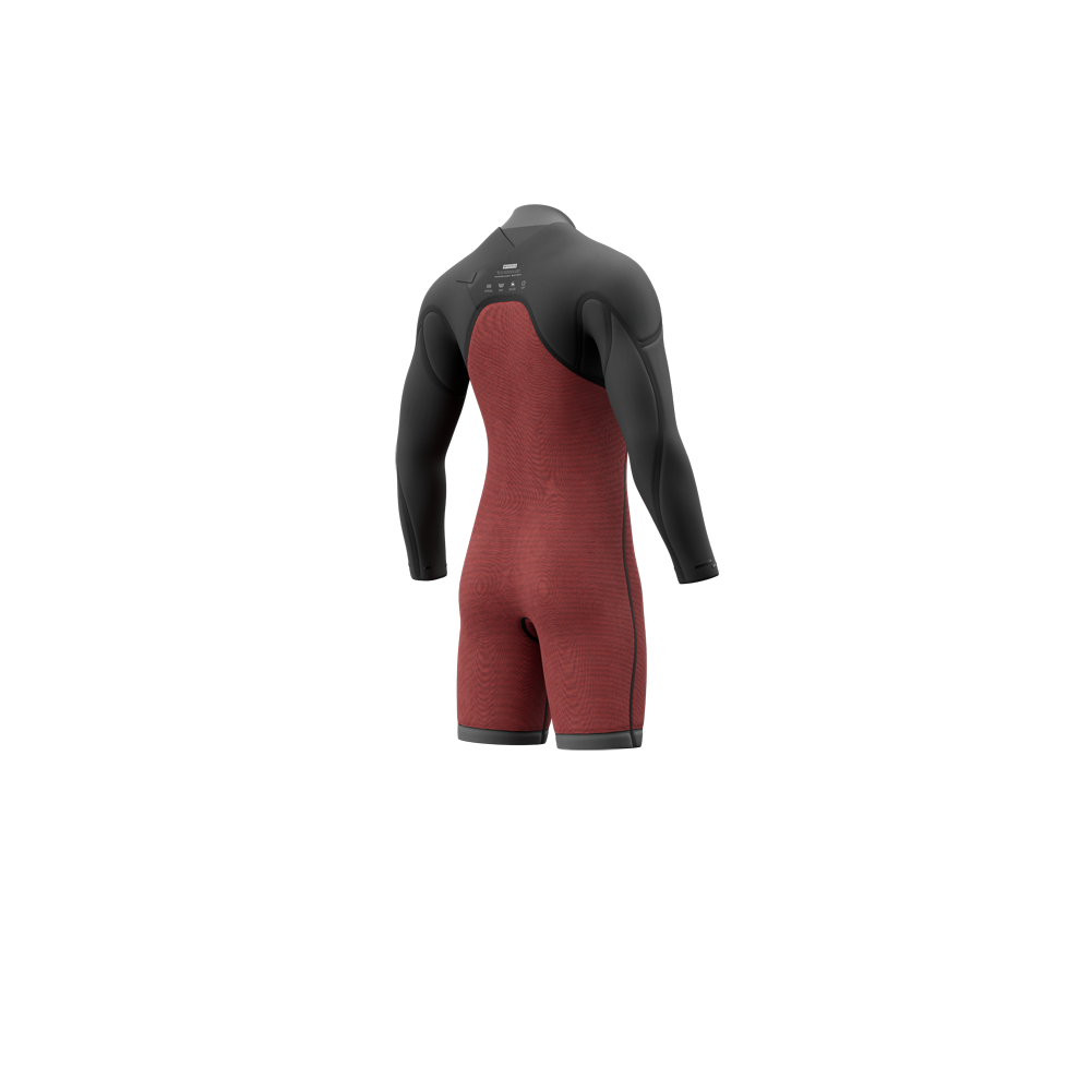 חליפת גלישה קצרה שרוול ארוך - The One Longarm Shorty 3/2 Zip